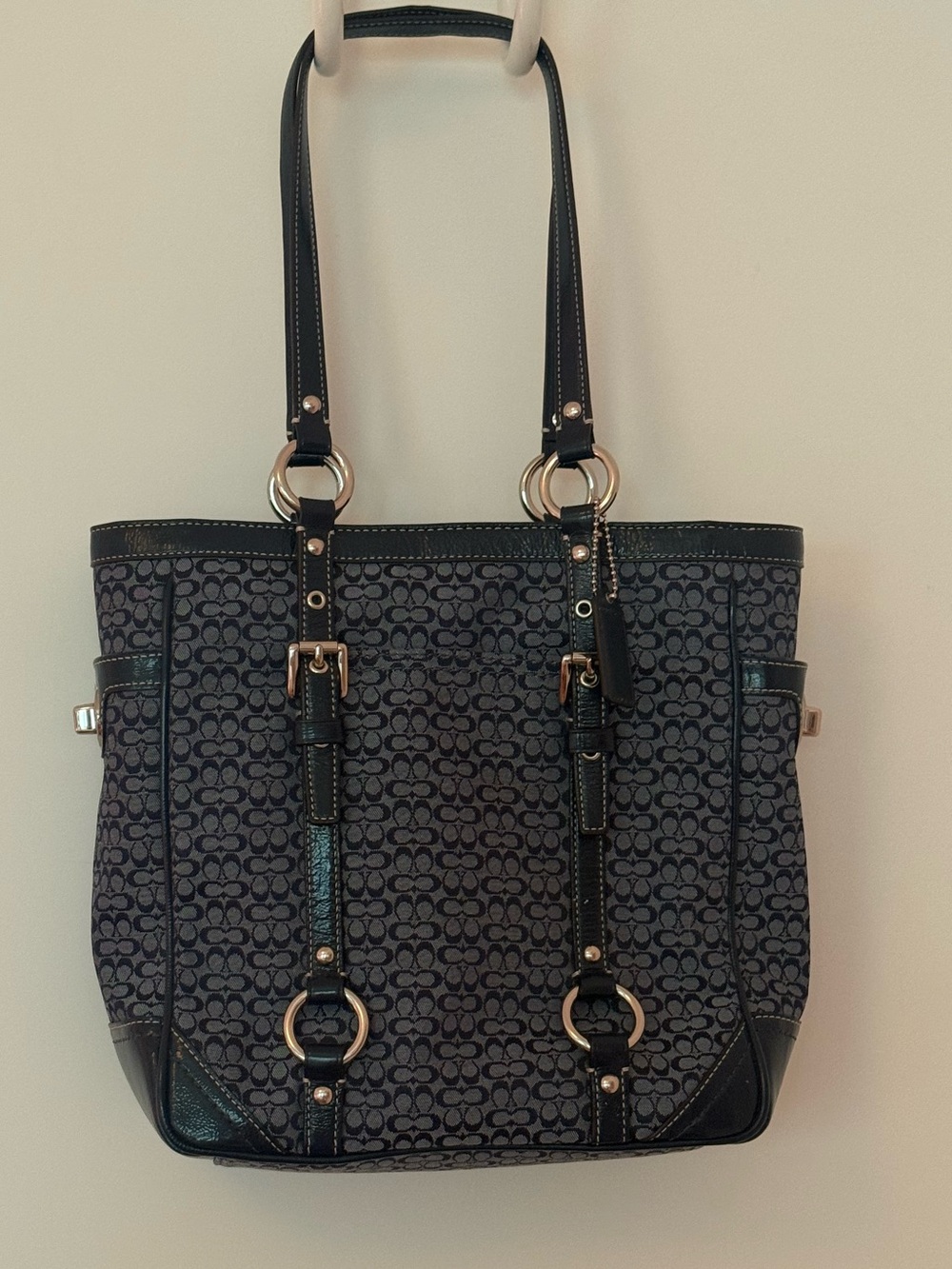 Coach 2010 Signature Gallery Tote - Navy